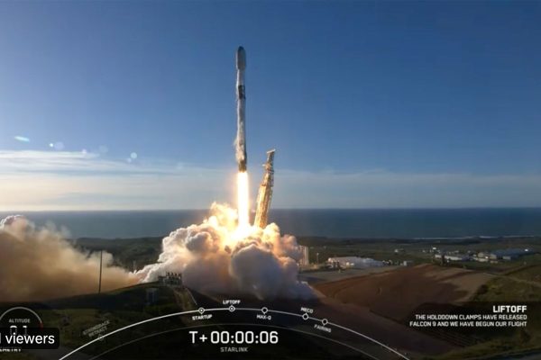 Spacex Launch Falcon 9 Rocket Starlink Satellite Vandenberg Air Force Base
