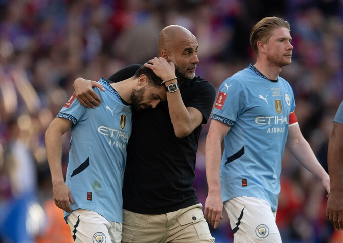 Pep has experienced the pain when losing in the FA Cup final last season