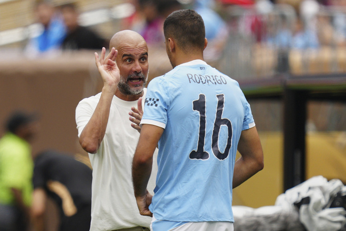 Coach Pep Guardiola will have a headache if Rodrid does not soon recover from injury and find the peak performance