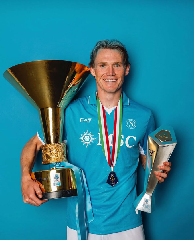 McTominay won the Serie A in the first season