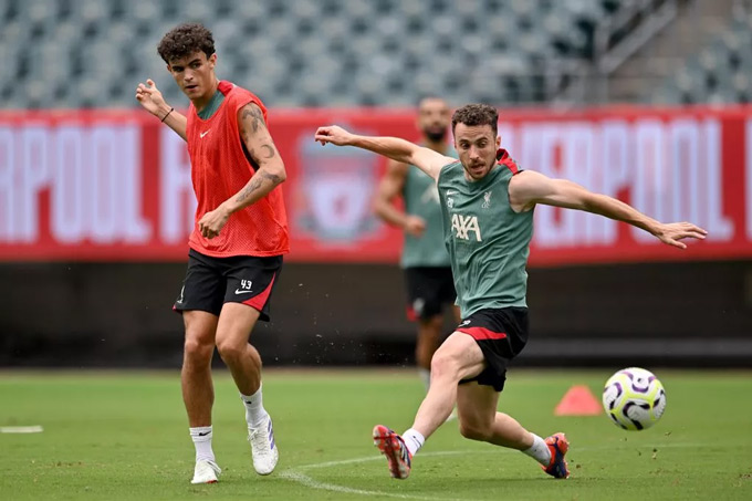 Bajcetic is the first Liverpool player to publicly commemorate Jota