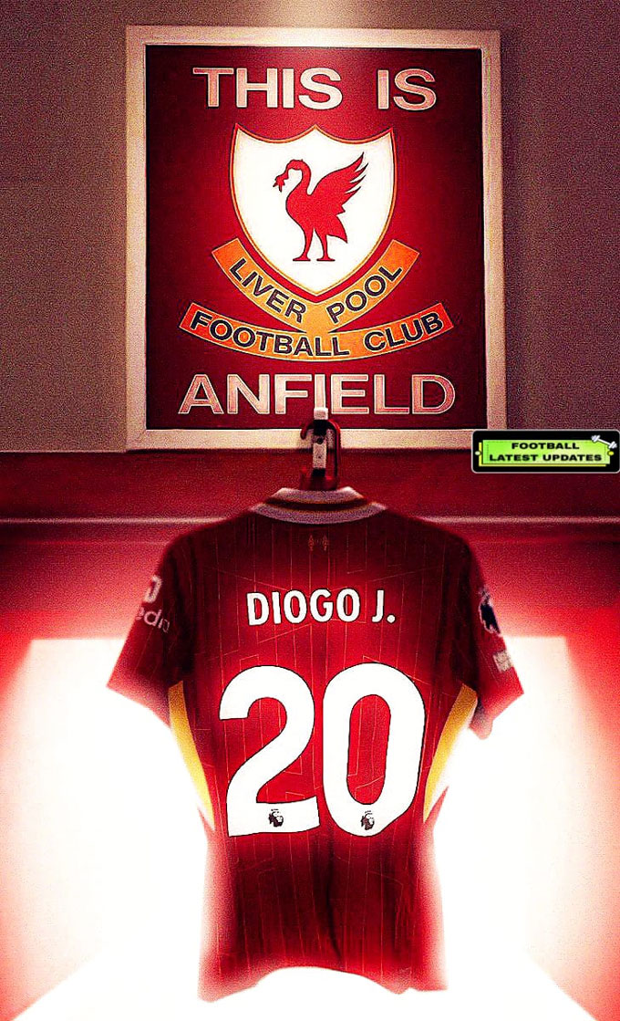 This is the first time in history, Liverpool hangs some permanent shirts