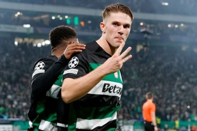 Viktor Gyokeres is a striker model that coach Ruben Amorim wants to bring back to MU