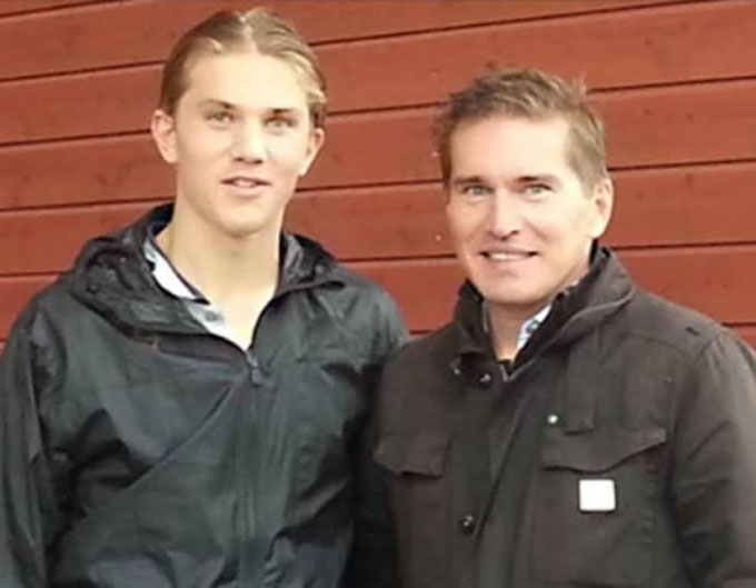 Mr. Stefan always accompanies his son in his career