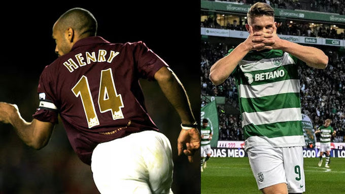 Gyokeres will wear Henry's No. 14 shirt at Arsenal