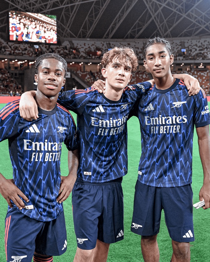From left to right: Josh Nichols, Max Dowman and Marli Salmon, three young talents impress on the trip to Singapore