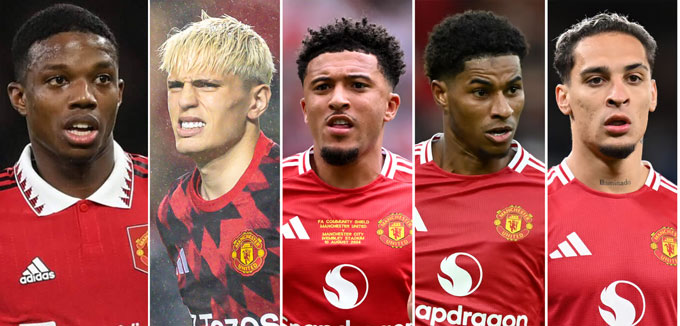   5 stars publicly announced leaving MU including Malacia, Garnacho, Sancho, Rashford and Antony