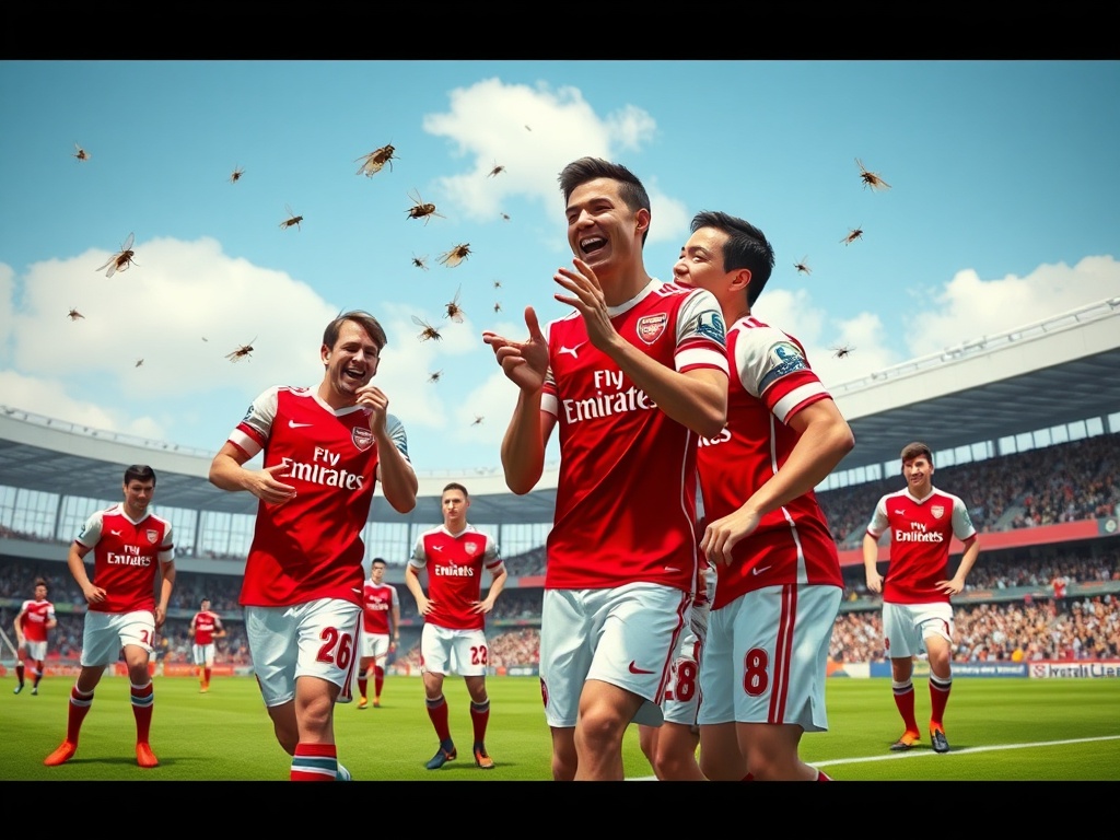 If only without flies, Arsenal won the championship