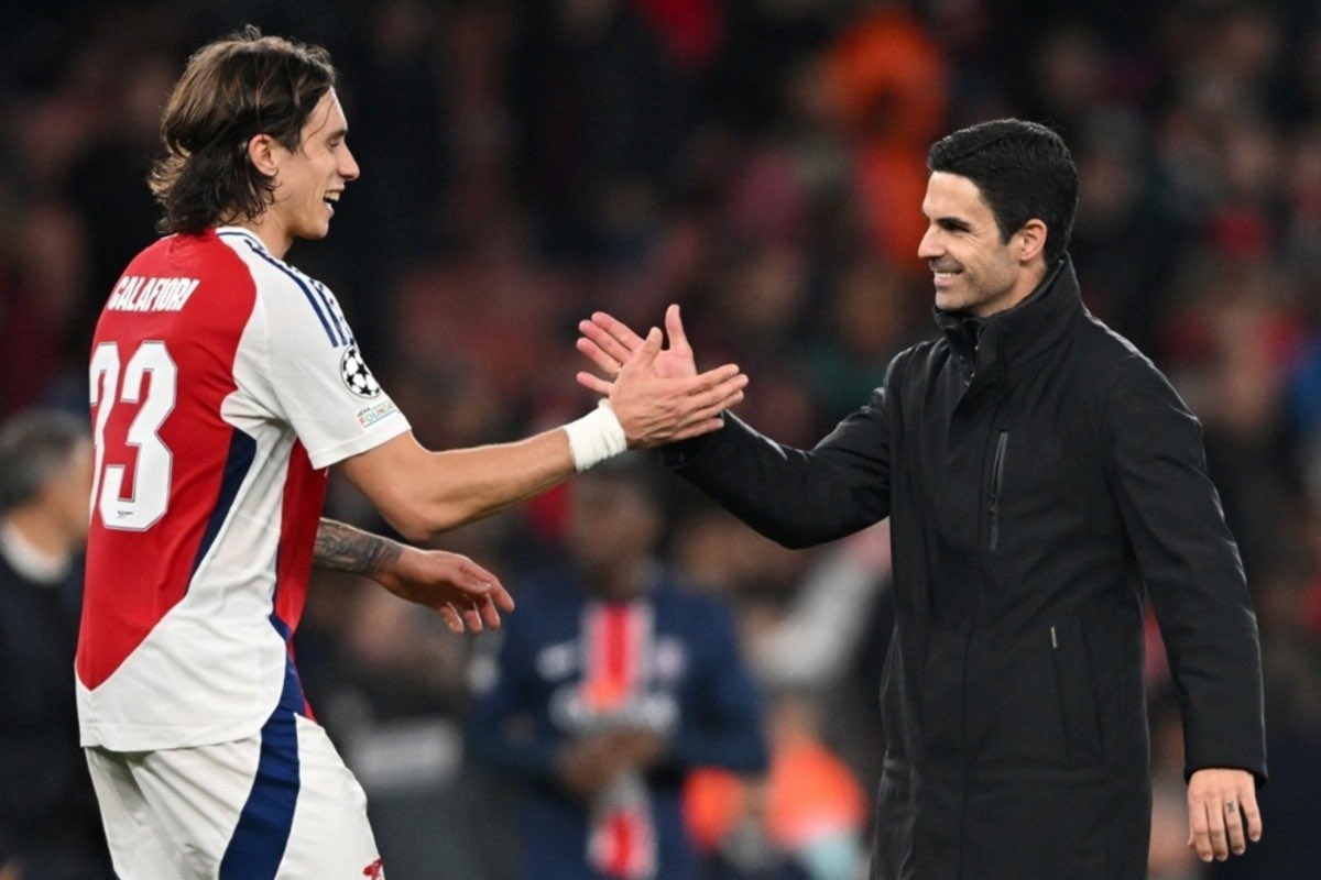 Arteta wants Calafiori to be stronger 