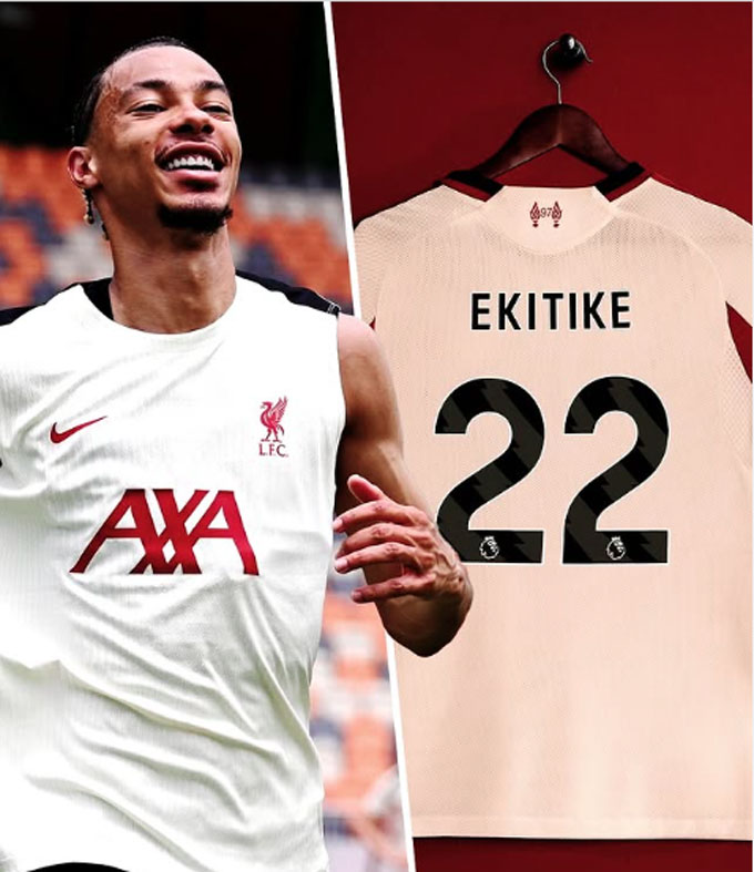 Ekitike will receive shirt number 22
