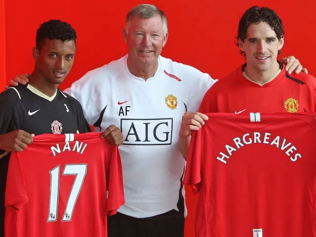 Nani and Hargreaves won the Champions League in the first season for MU