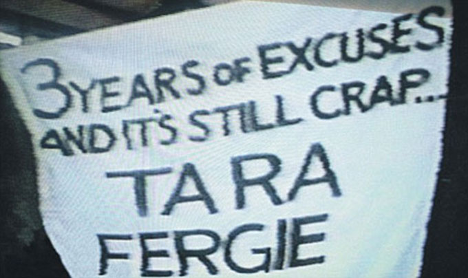 The banners have gone into the old anecdotes