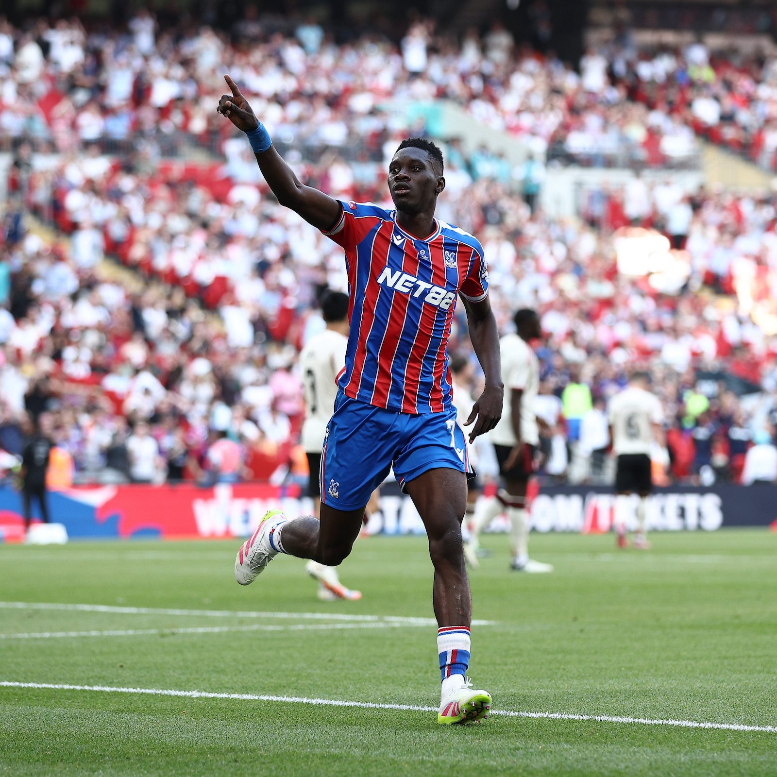 Sarr's joy after equalizing for Palace