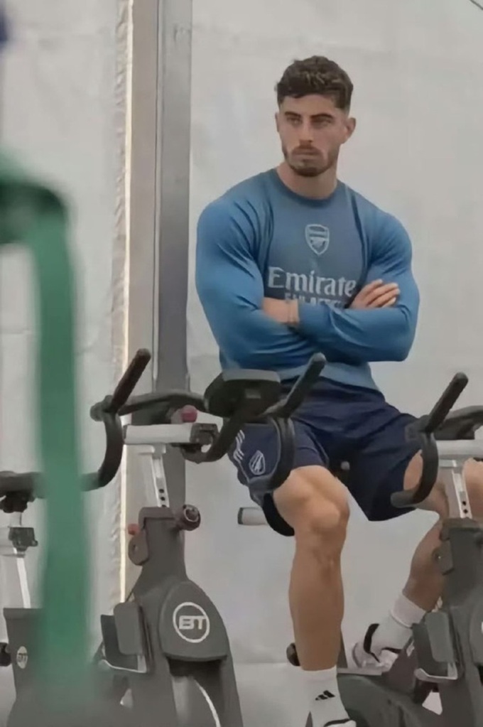 Kai Havertz molted with muscular muscles