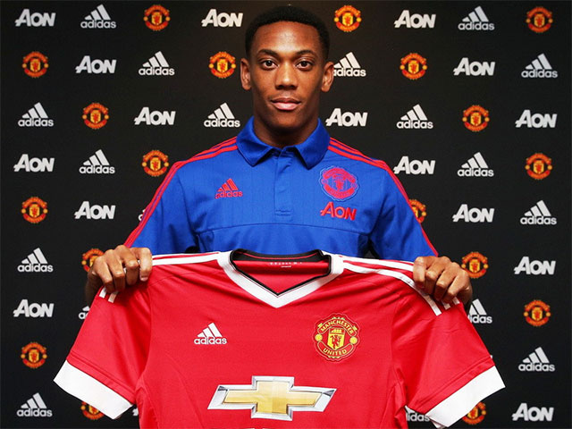 Martial debuted in 2015