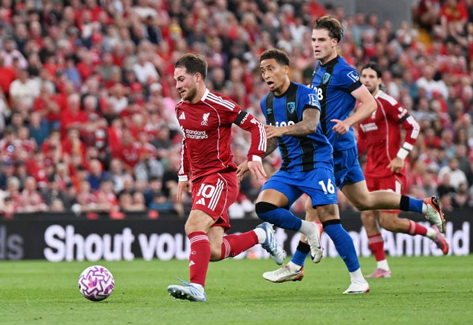 Mac Allister shows an important role in the middle line of Liverpool