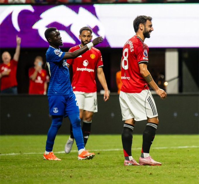 Mu drew Everton in the last friendly match in the US