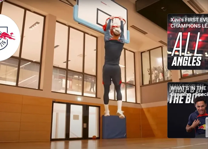 The video Sesko jumped in a basketball player made him extremely famous